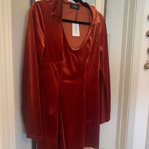 Burt Orange Disco Dress